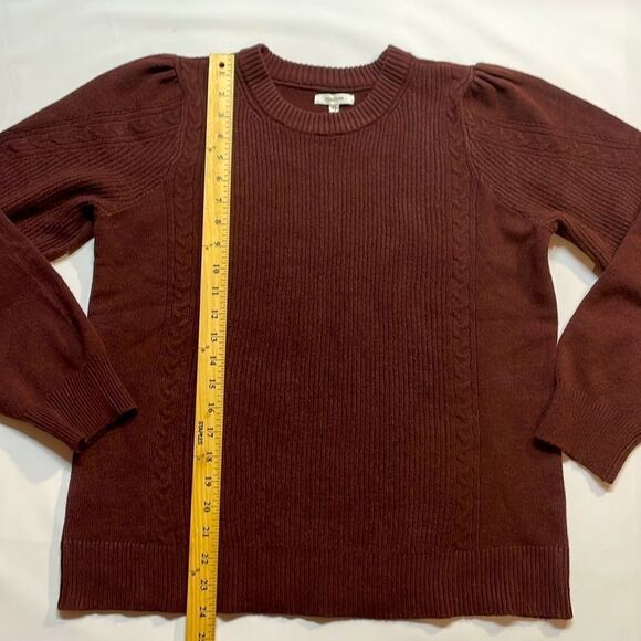 Maurices Women’s Maroon Knit Sweater Size L - Picture 3 of 4
